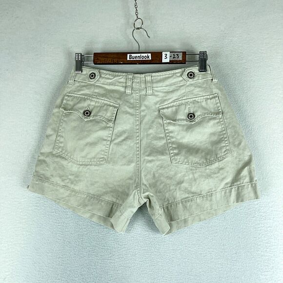One Tuff Babe OTB Womens Shorts Beige Tag Size 11/12 (30) Mid Rise Canvas - Picture 10 of 11